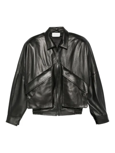 Magda Butrym zip leather jacket