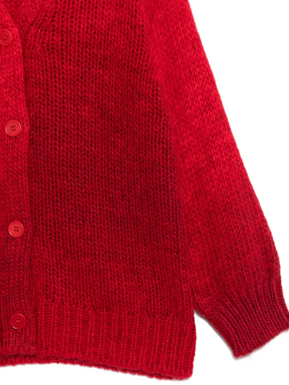 Il Gufo Vest van alpaca-wolmix Rood