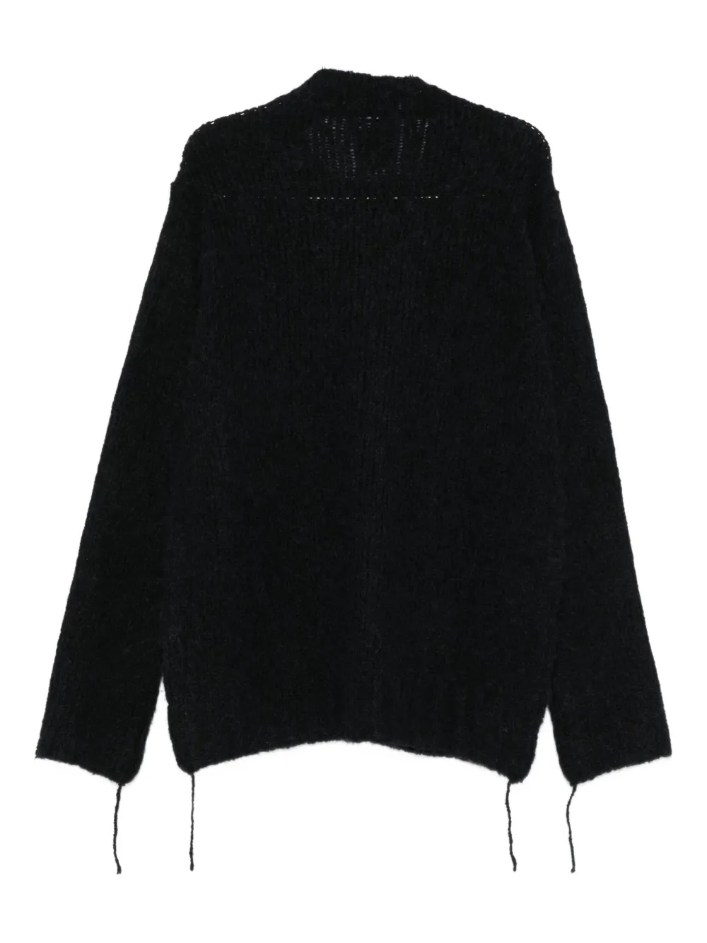 Andrea Ya'aqov knitted crewneck sweater - Zwart