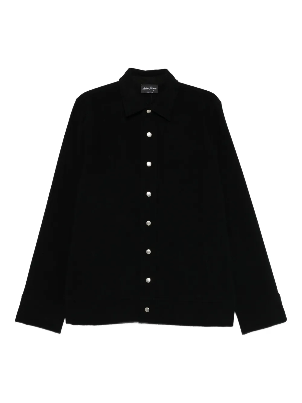 Andrea Ya'aqov sobrecamisa de cachemira con botones | negro | Image 1