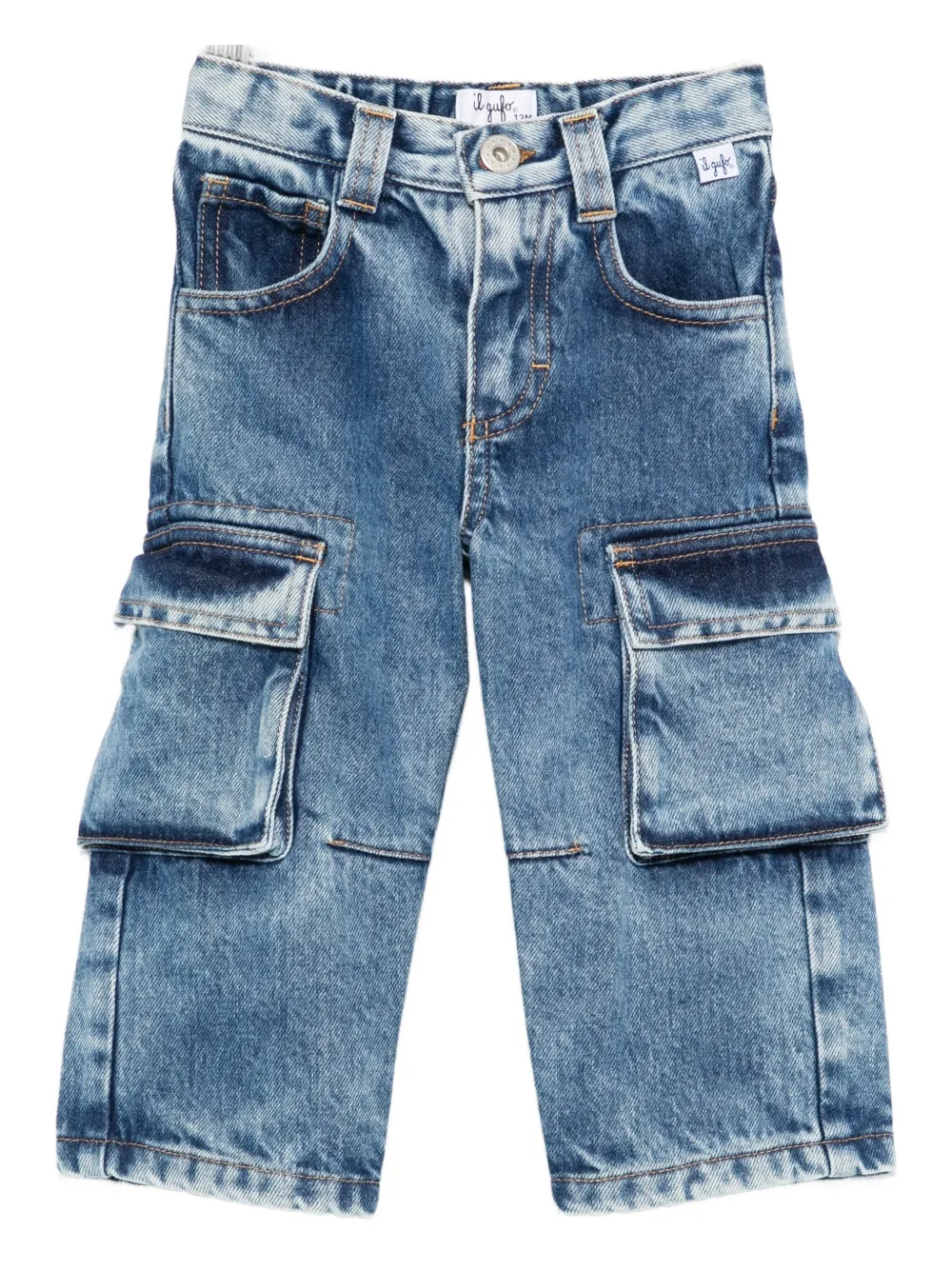 Il Gufo cargo jeans - Blu