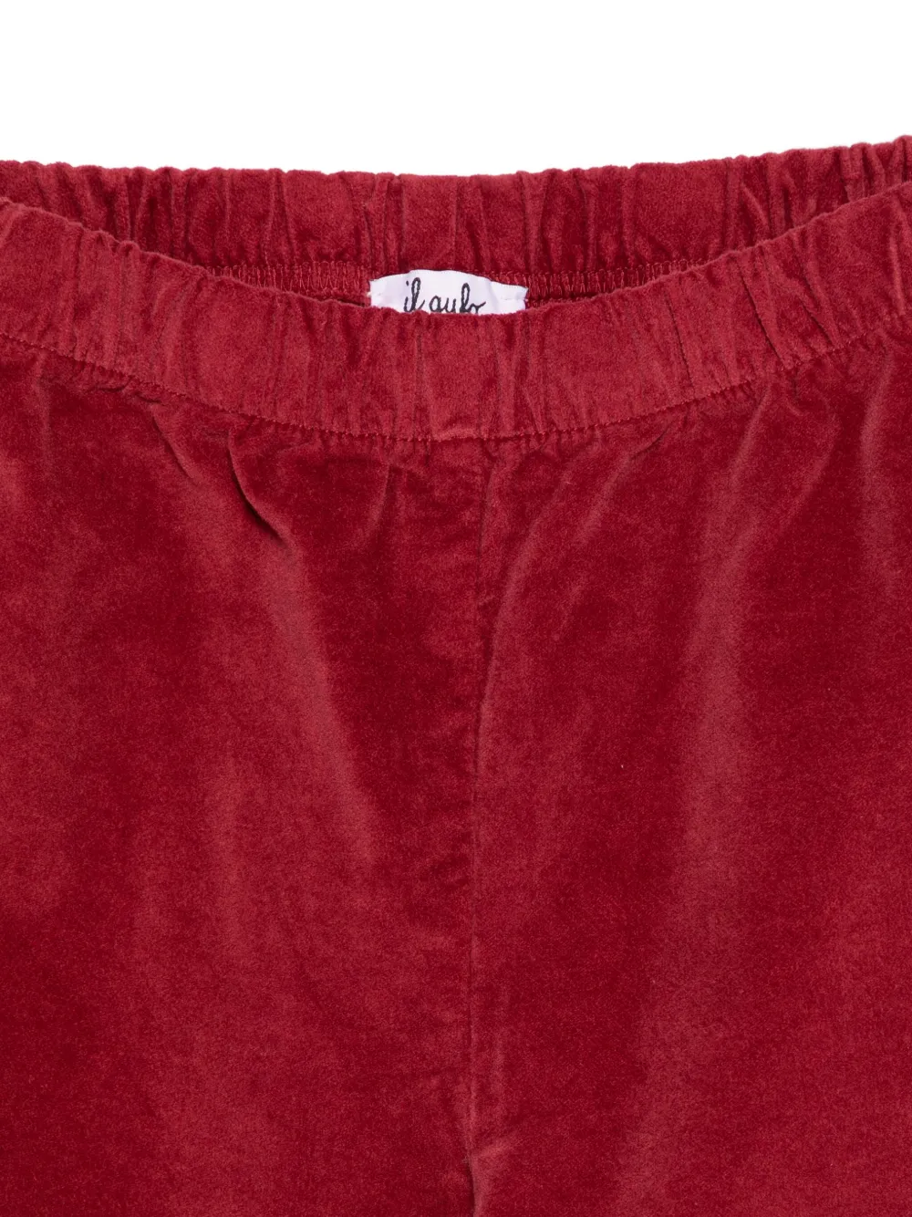 Il Gufo Flared Corduroy Trousers In Red