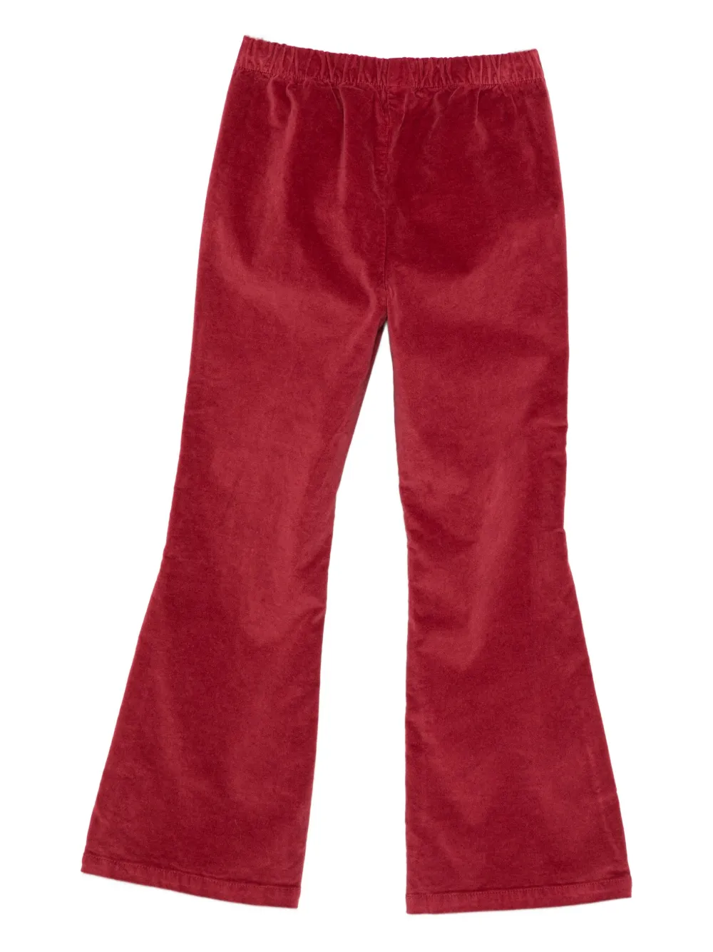 Il Gufo Flared Corduroy Trousers In Red