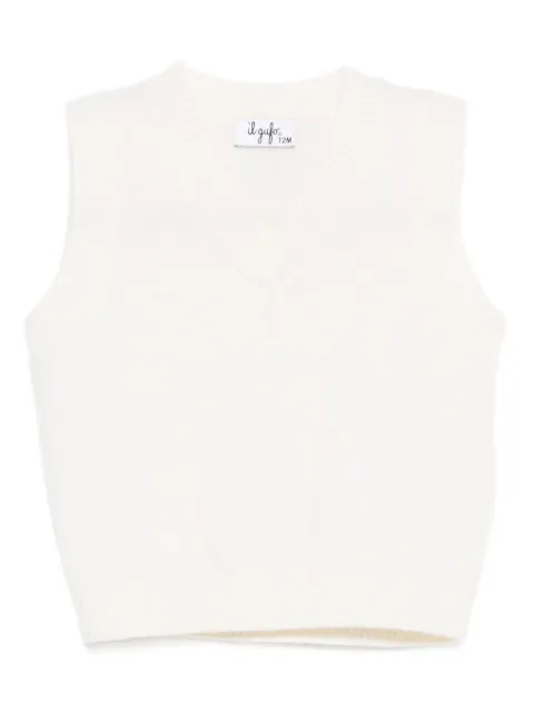 Il Gufo V-neck sleeveless sweater 