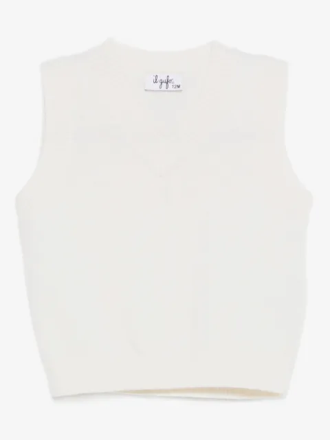 Il Gufo V-neck sleeveless sweater 