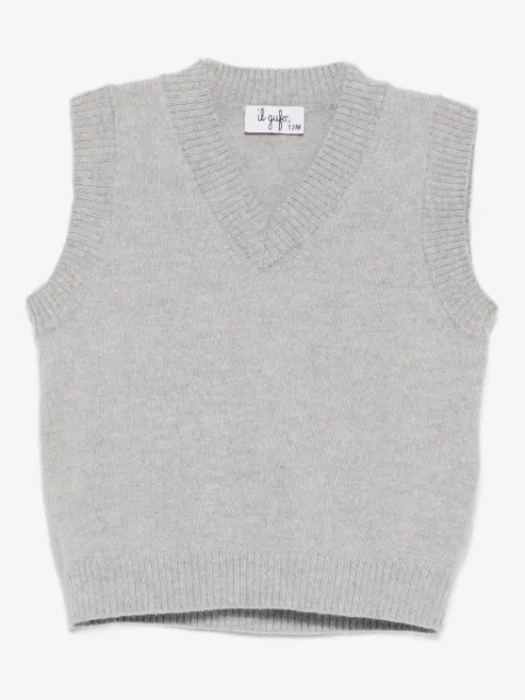 Il Gufo V-neck sleeveless sweater 