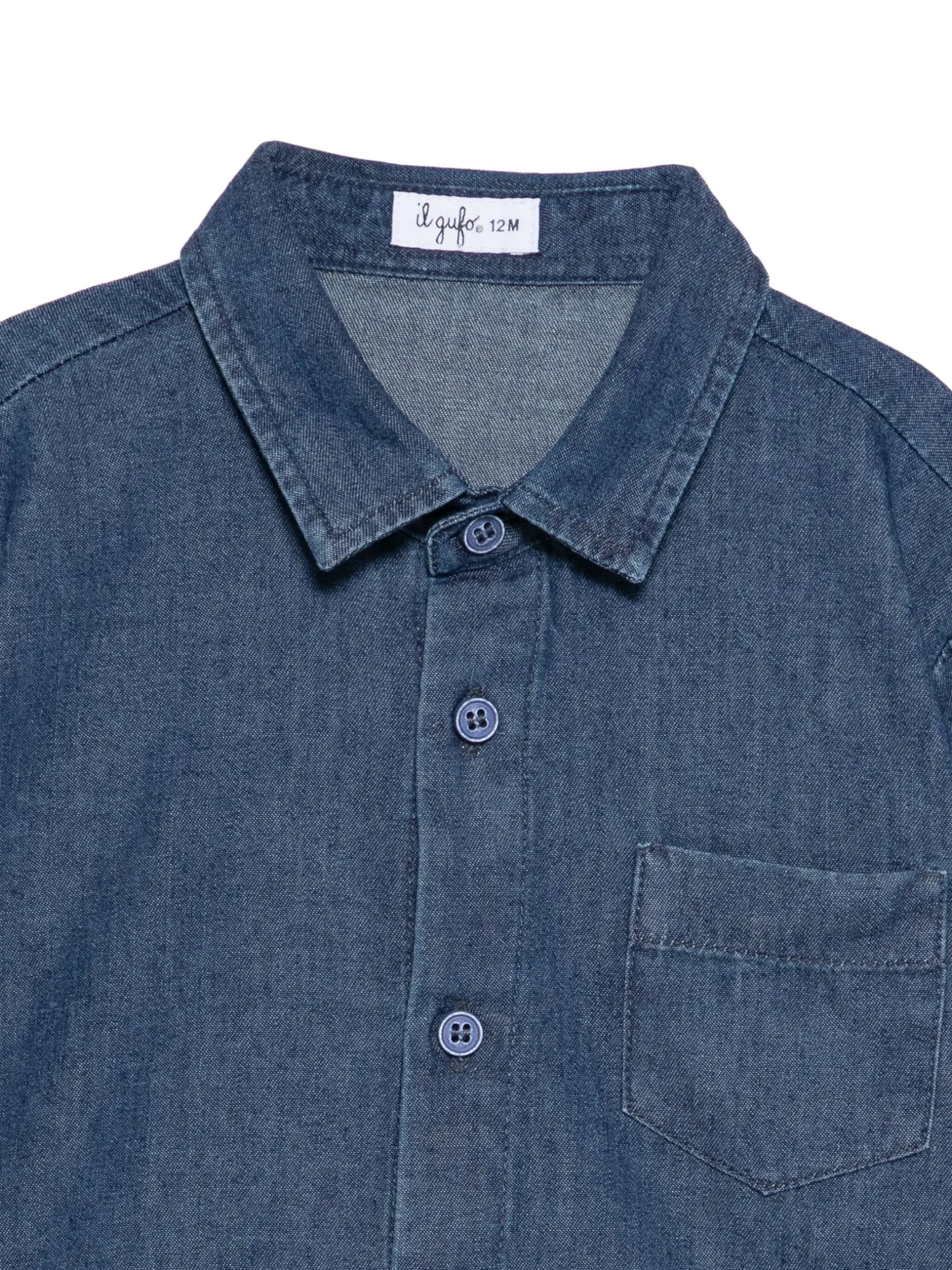 Il Gufo Spijkershirt met lange mouwen Blauw