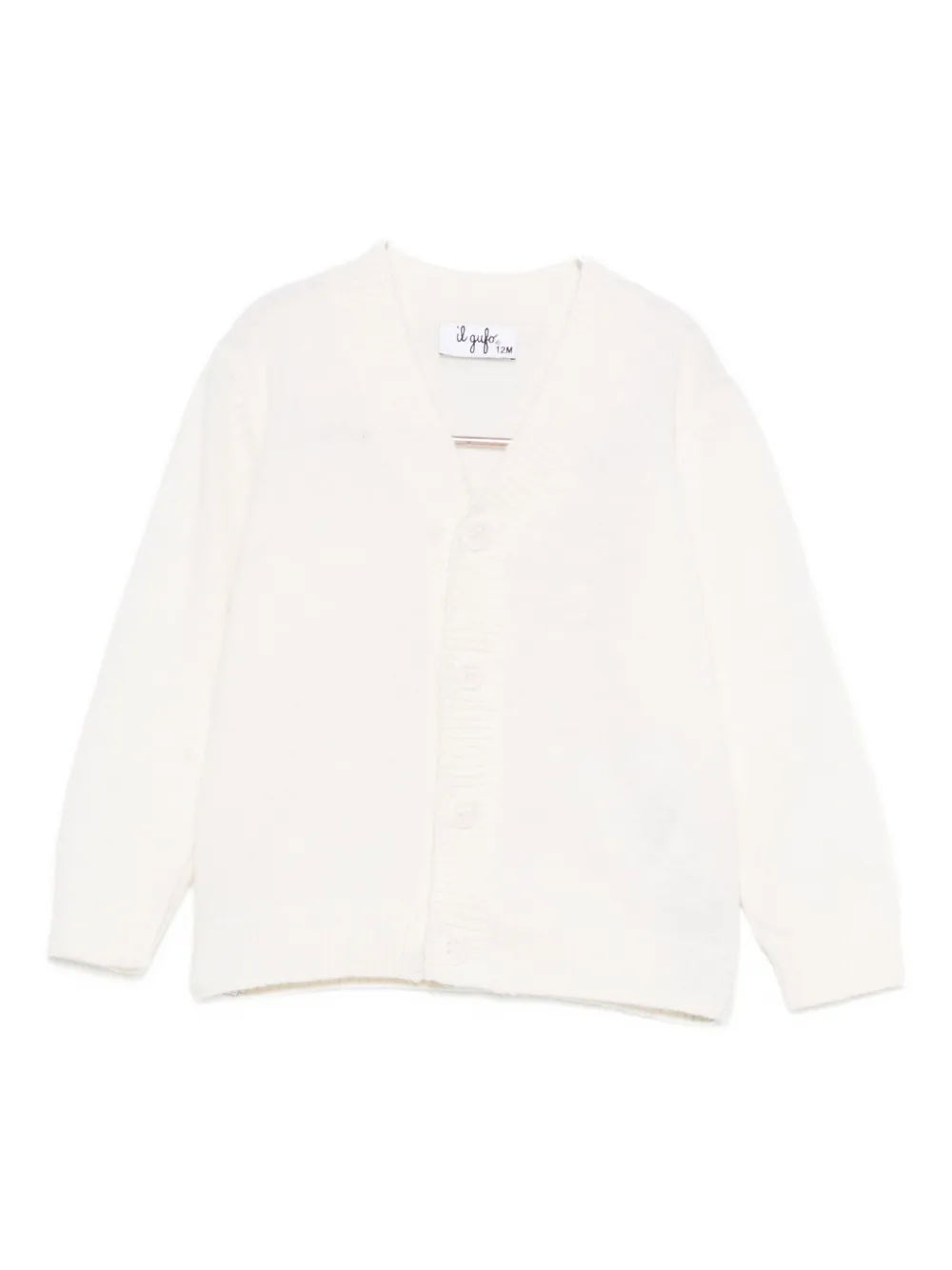 Il Gufo V-neck cardigan - Bianco
