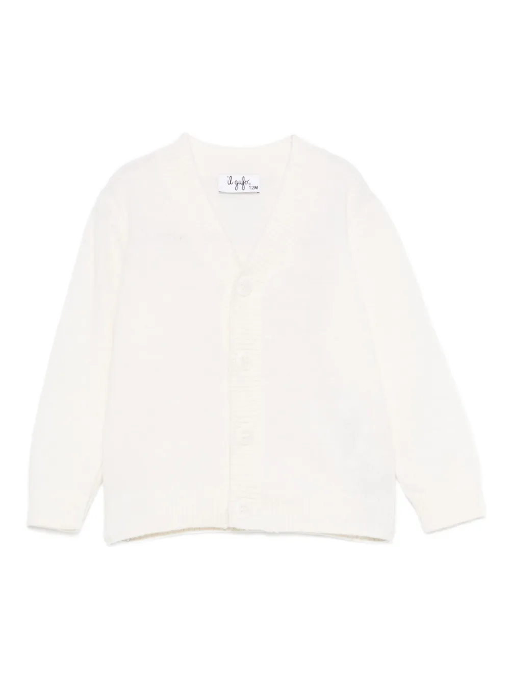 Il Gufo V-neck cardigan | White | Image 1