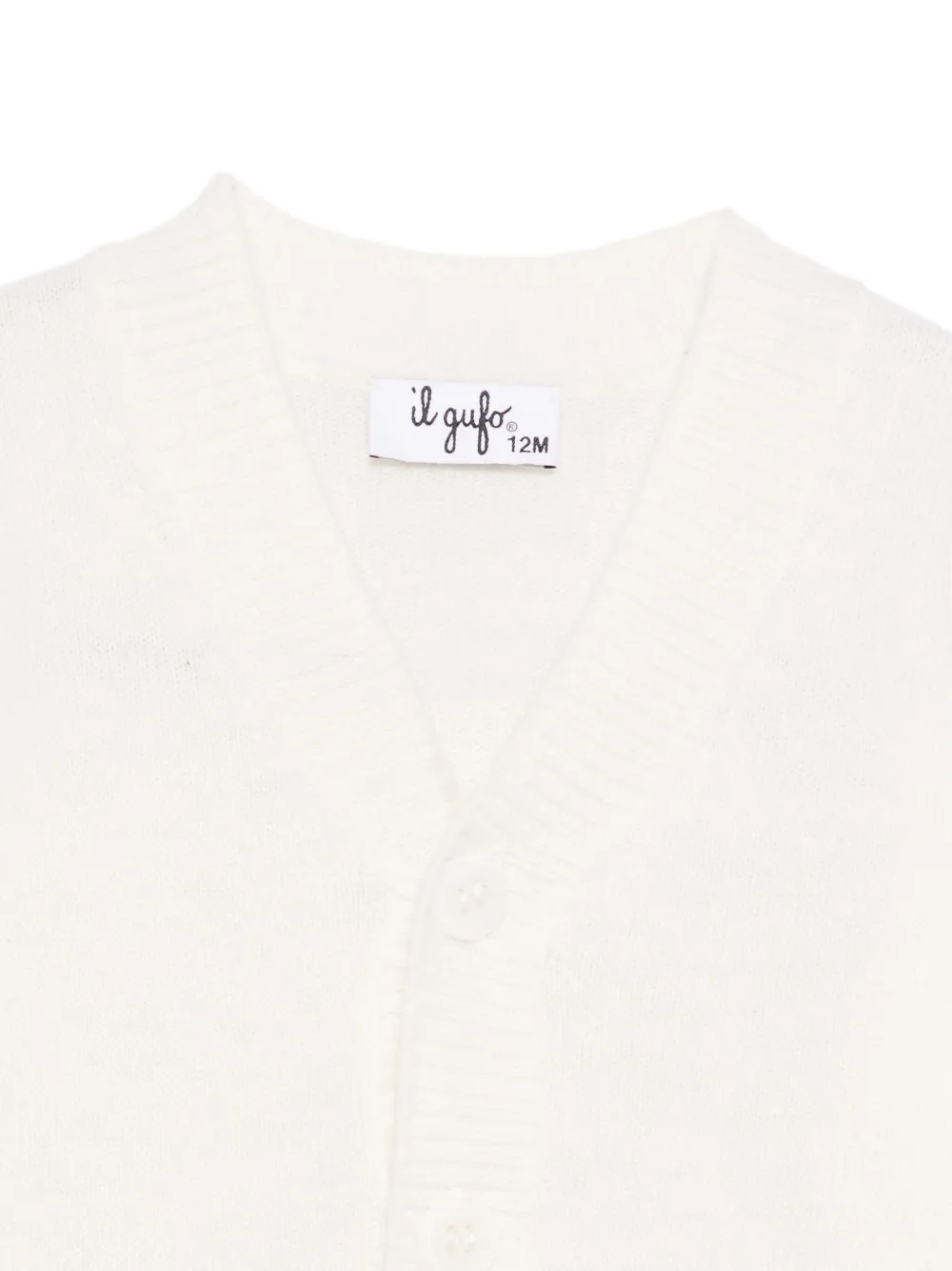 Il Gufo Vest met V-hals Wit