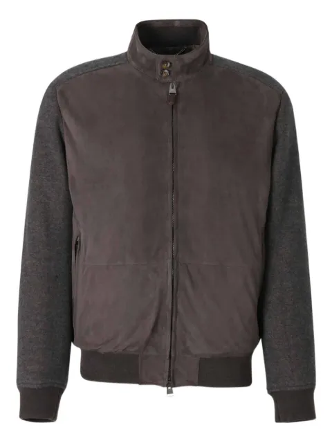 Canali mock-neck bomber jacket
