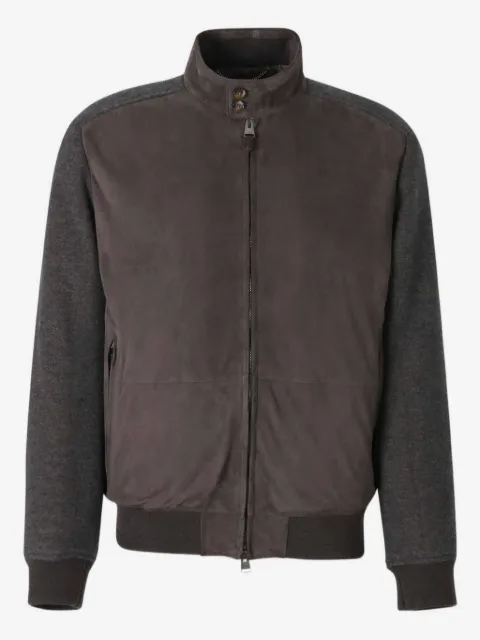 Canali Jaqueta bomber com gola alta