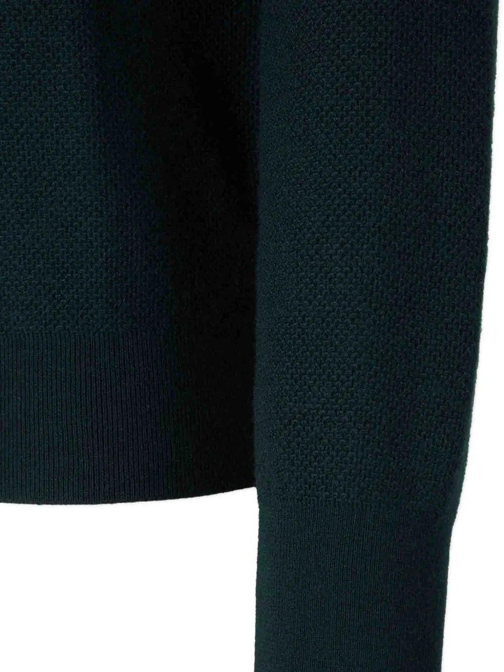 Zegna Wool Half-zip Sweater In Blue