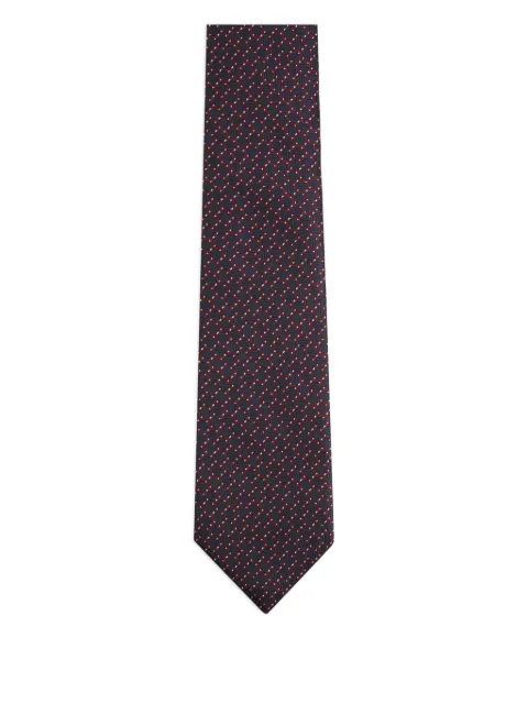 Zegna corbata con motivo geométrico