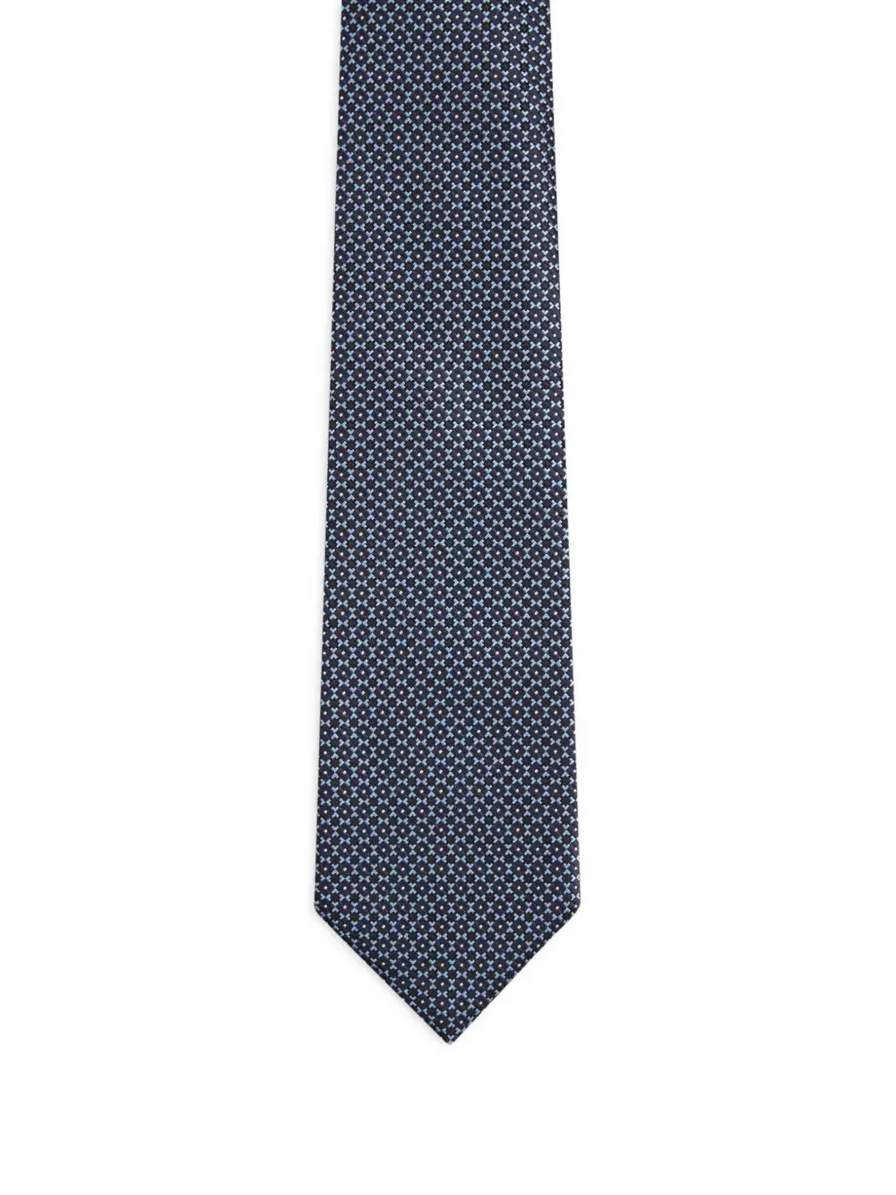 Zegna cravate à motif en jacquard | bleu | Image 1