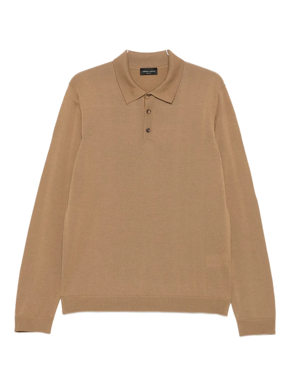 Roberto Collina button-up polo shirt | Brown | Image 1