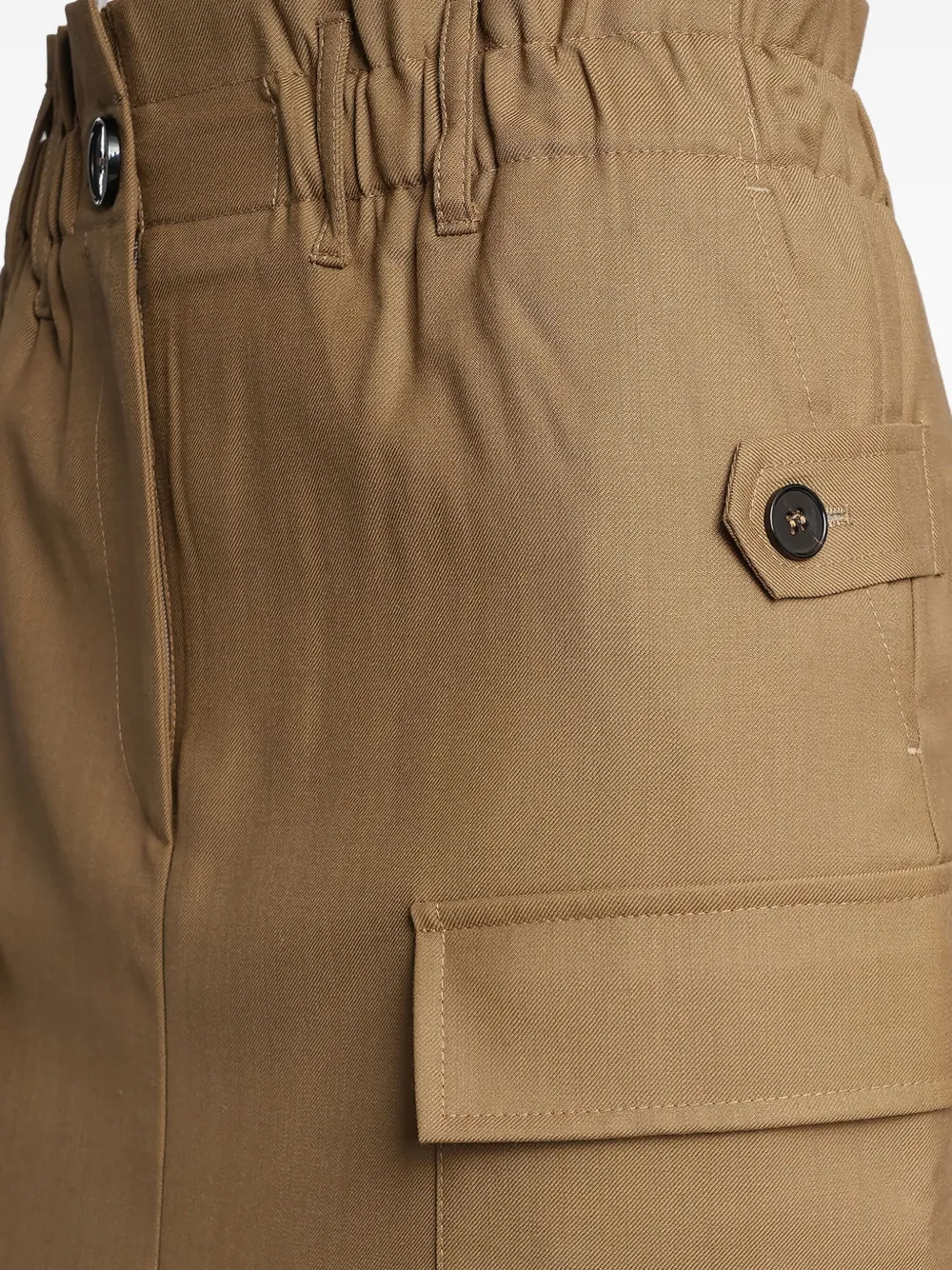 IRO Carrie midi-rok met zak Bruin