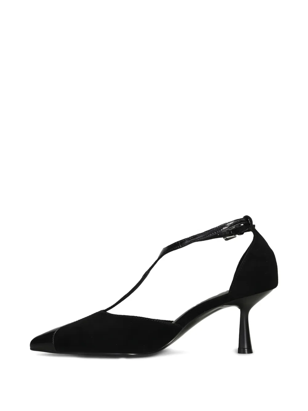 Bibi Lou Suède pumps met T-bandje Zwart