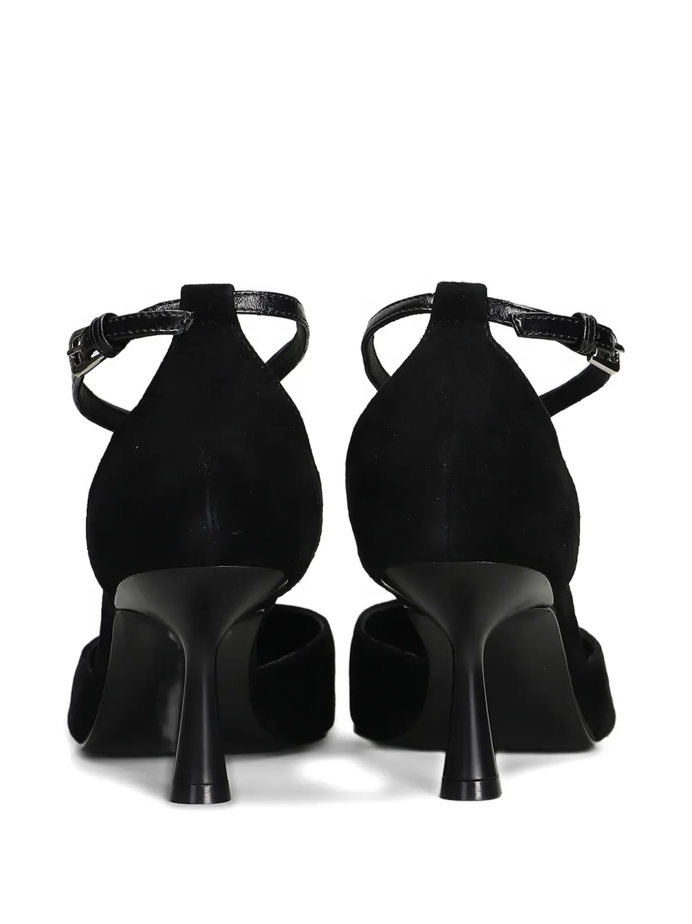 Bibi Lou Suède pumps met T-bandje Zwart