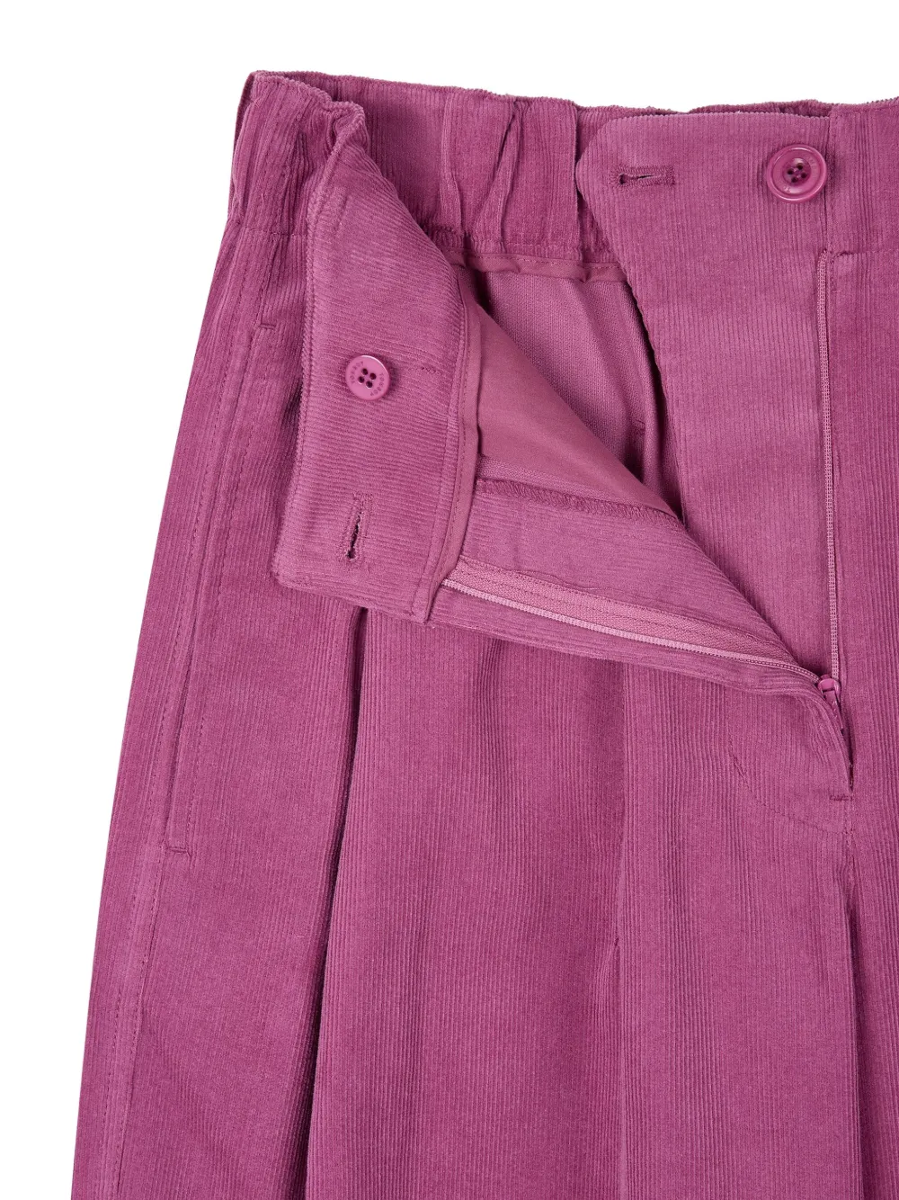 STUDIO TOMBOY Ribfluwelen broek met band Roze