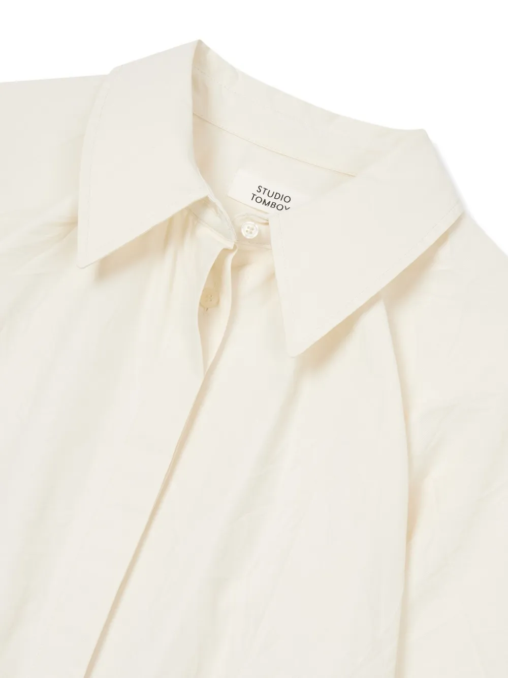 STUDIO TOMBOY Blouse met ceintuur Beige