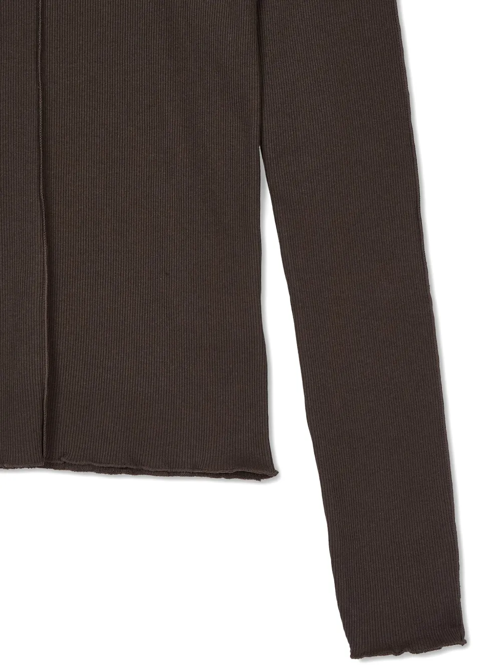 Studio Tomboy Long-sleeve Corduroy T-shirt In Brown