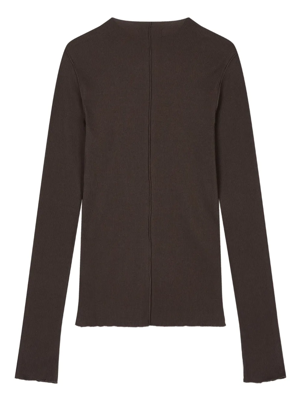Studio Tomboy Long-sleeve Corduroy T-shirt In Brown