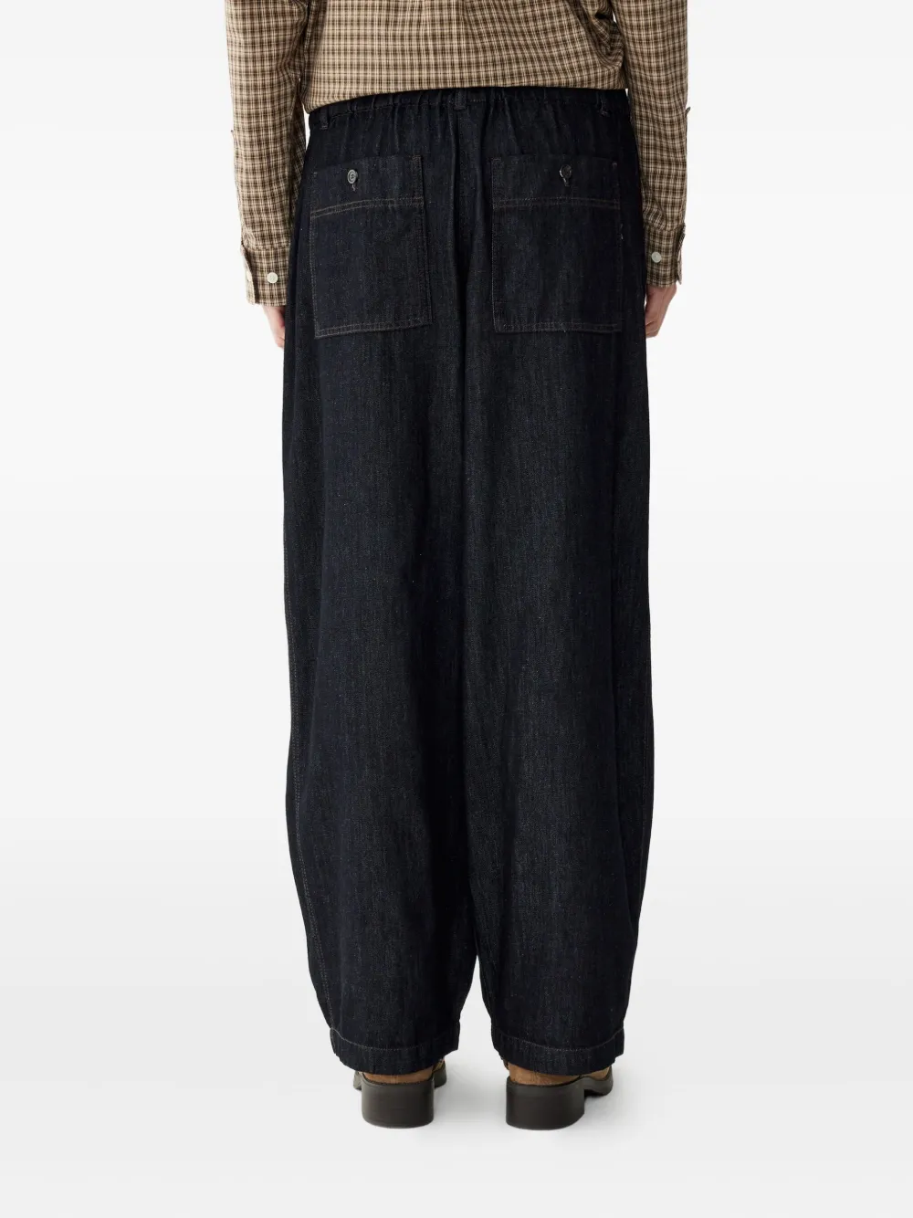 STUDIO TOMBOY Jeans met trekkoordtaille Blauw