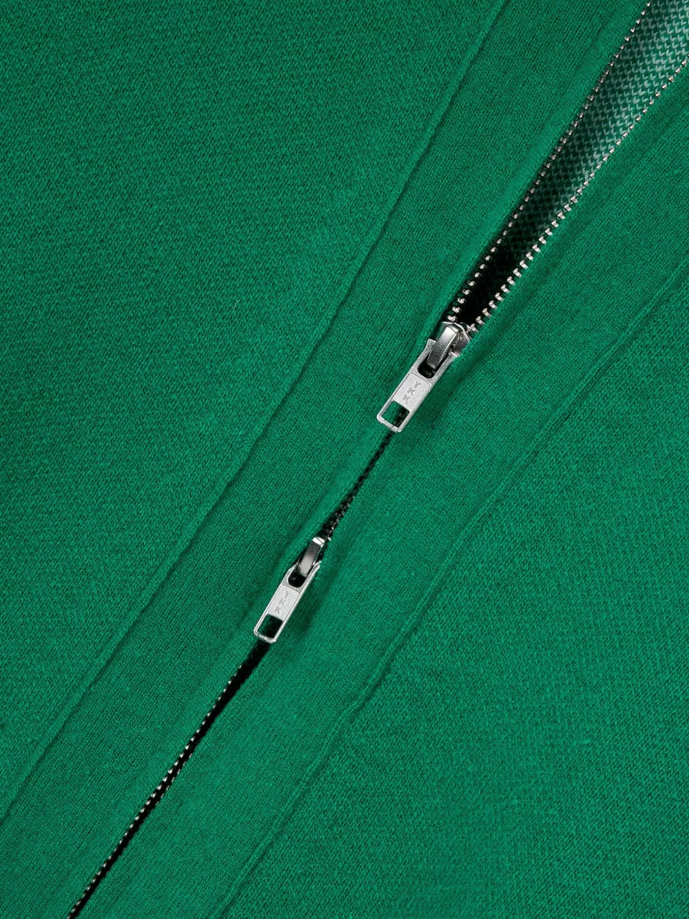 STUDIO TOMBOY Vest met rits en logo-jacquard Groen