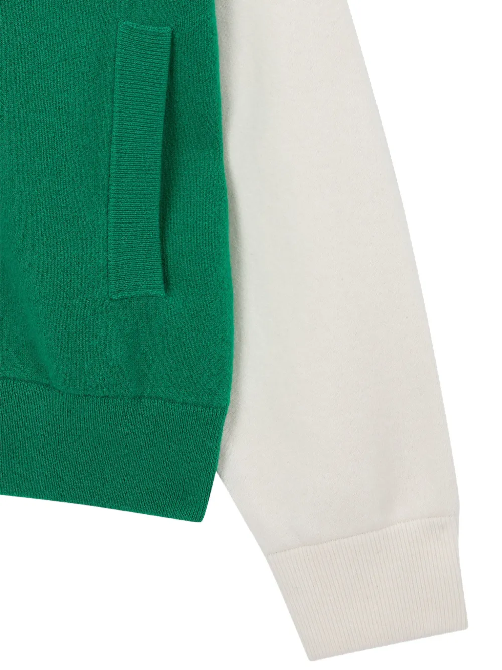 STUDIO TOMBOY Vest met rits en logo-jacquard Groen