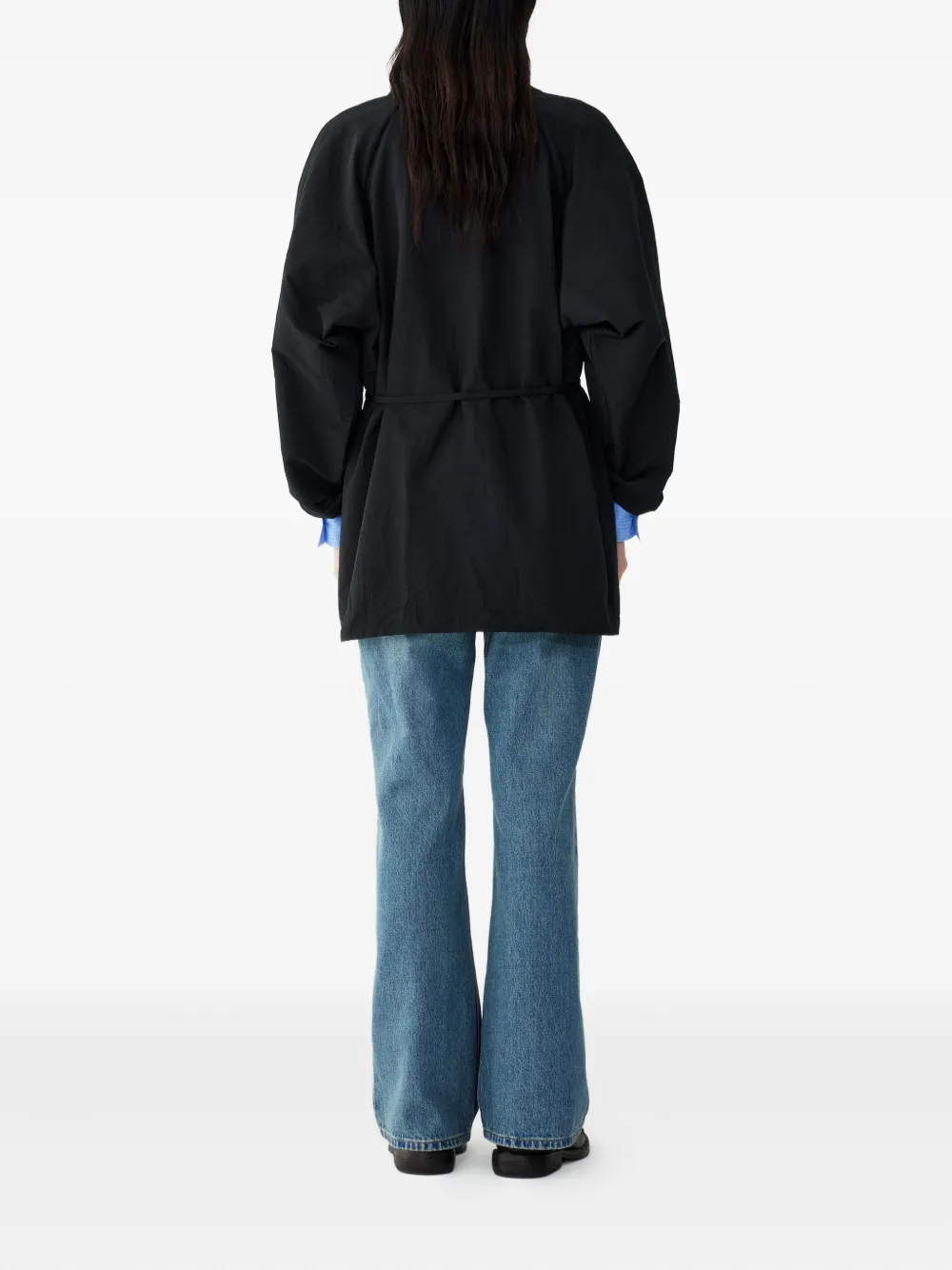 STUDIO TOMBOY Blouse met ceintuur Zwart