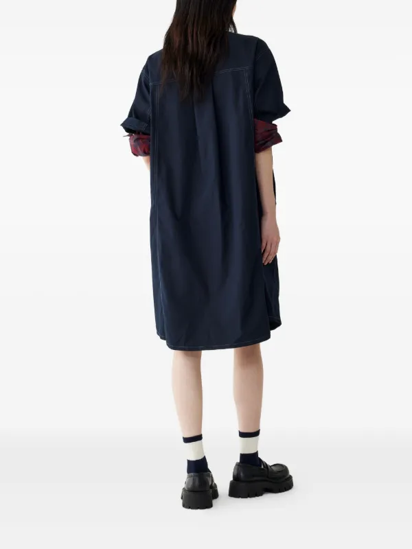 Studio Tomboy Twill Tunic Dress - Blue