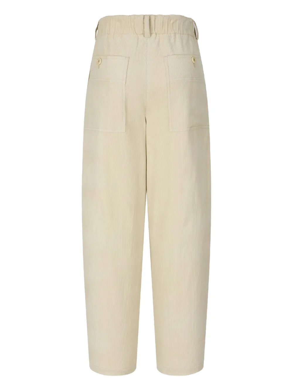 Studio Tomboy Tapered Corduroy Trousers In Neutral