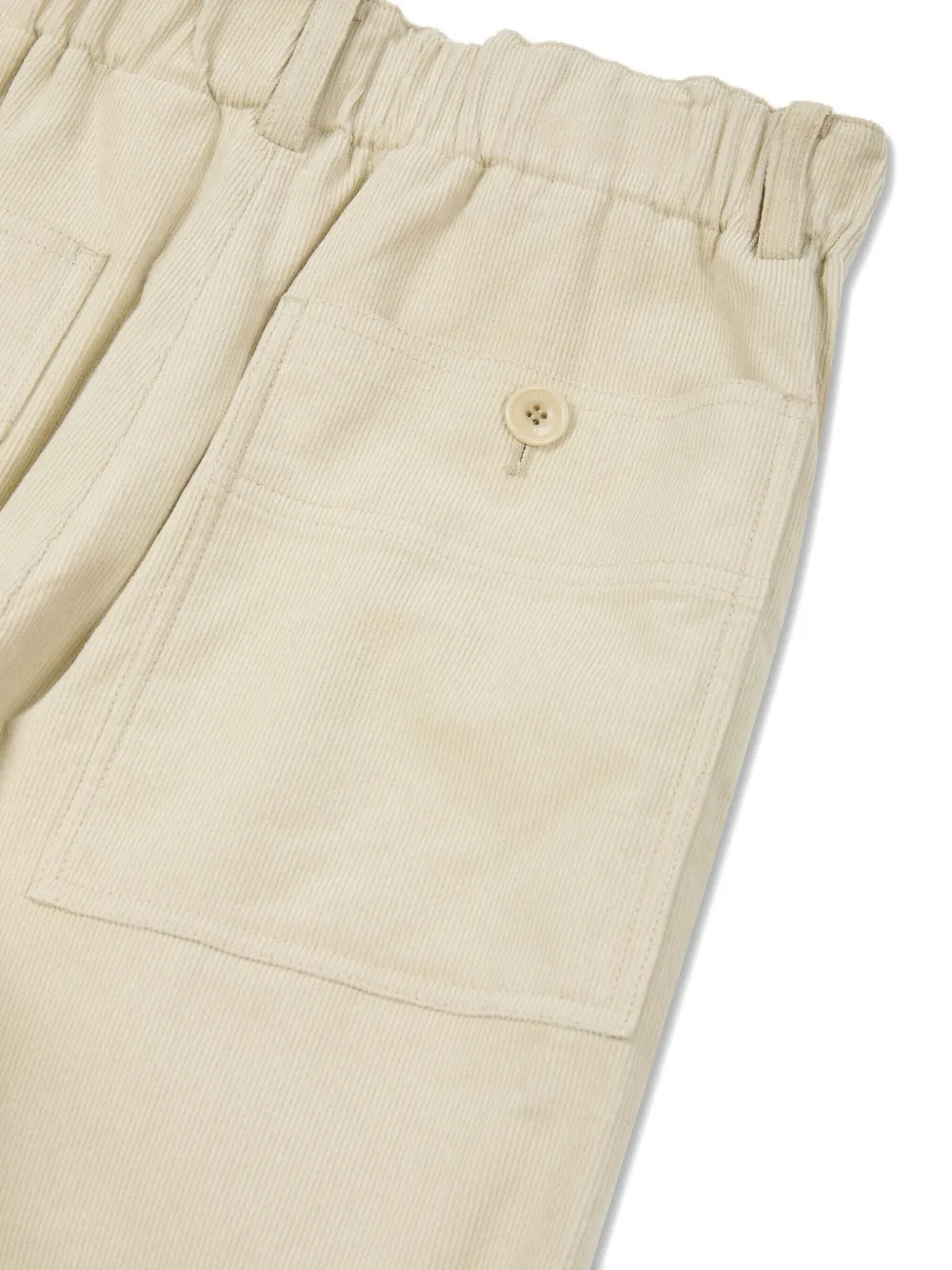 Studio Tomboy Tapered Corduroy Trousers In Neutral
