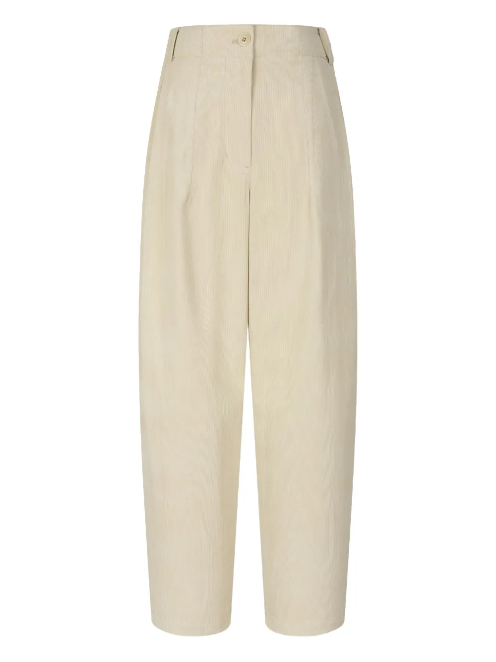 Studio Tomboy Tapered Corduroy Trousers In Neutral