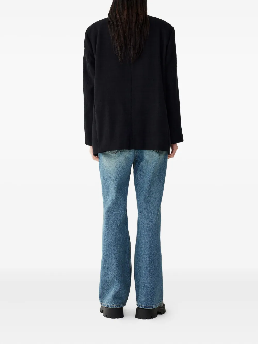 Studio Tomboy Single-breasted Blazer In Black