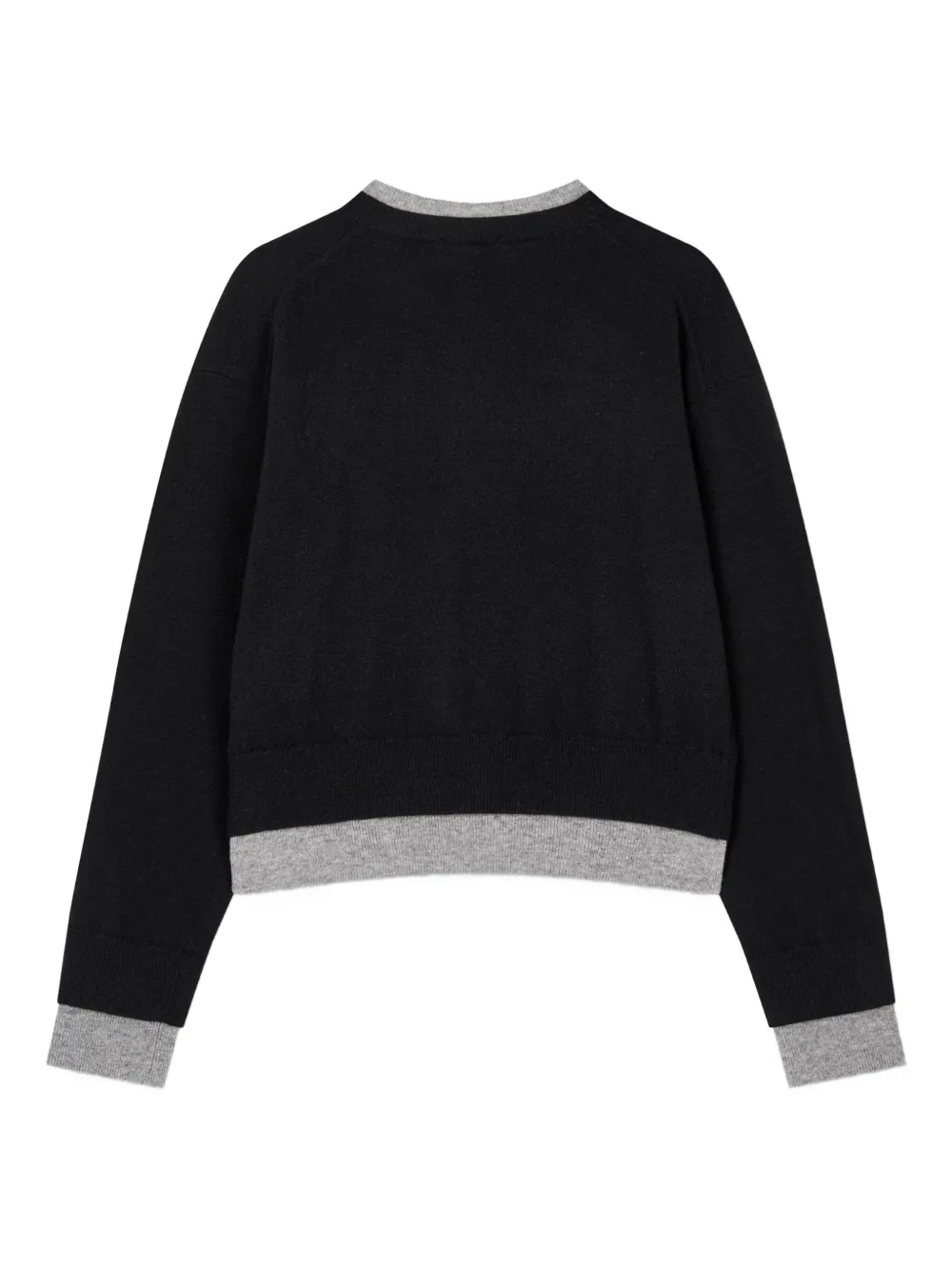 Studio Tomboy Layered Cardigan In Black