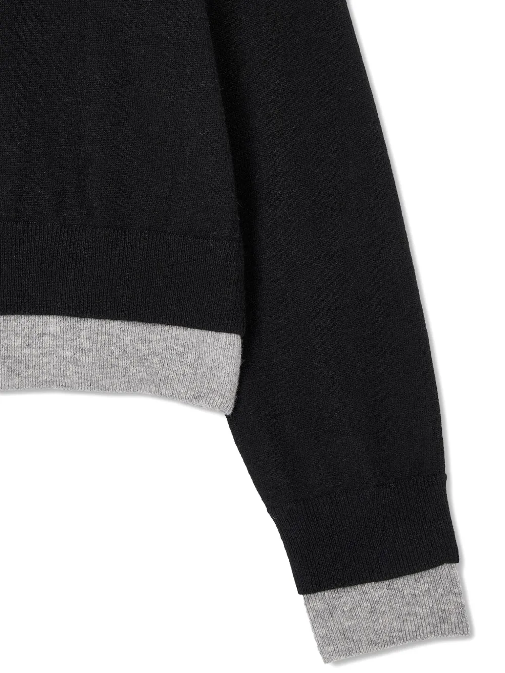 Studio Tomboy Layered Cardigan In Black