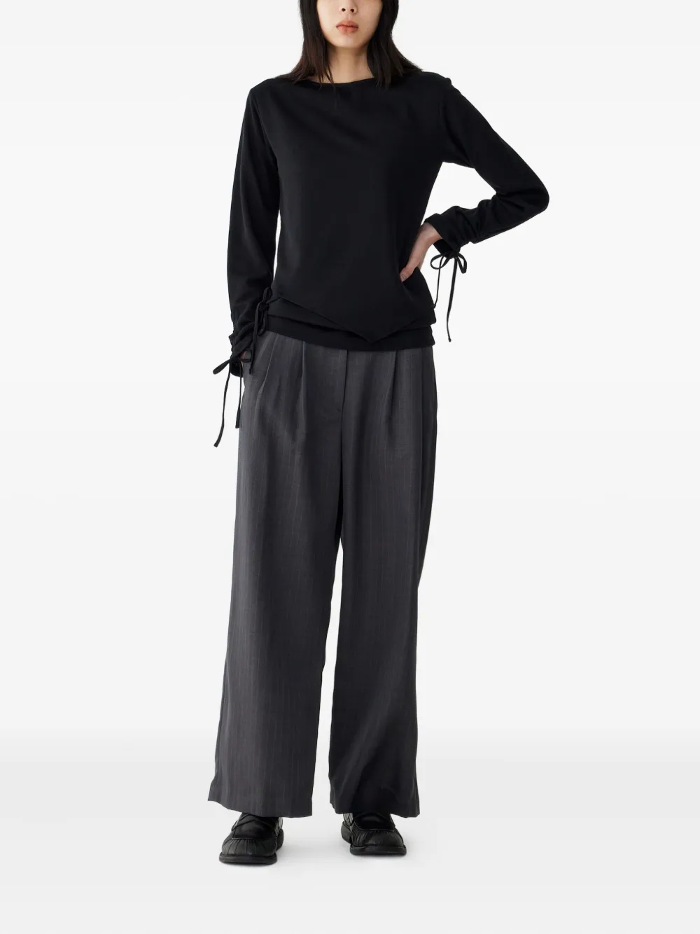 STUDIO TOMBOY pinstriped wide-leg trousers | Wide-Leg Pants | Image 2