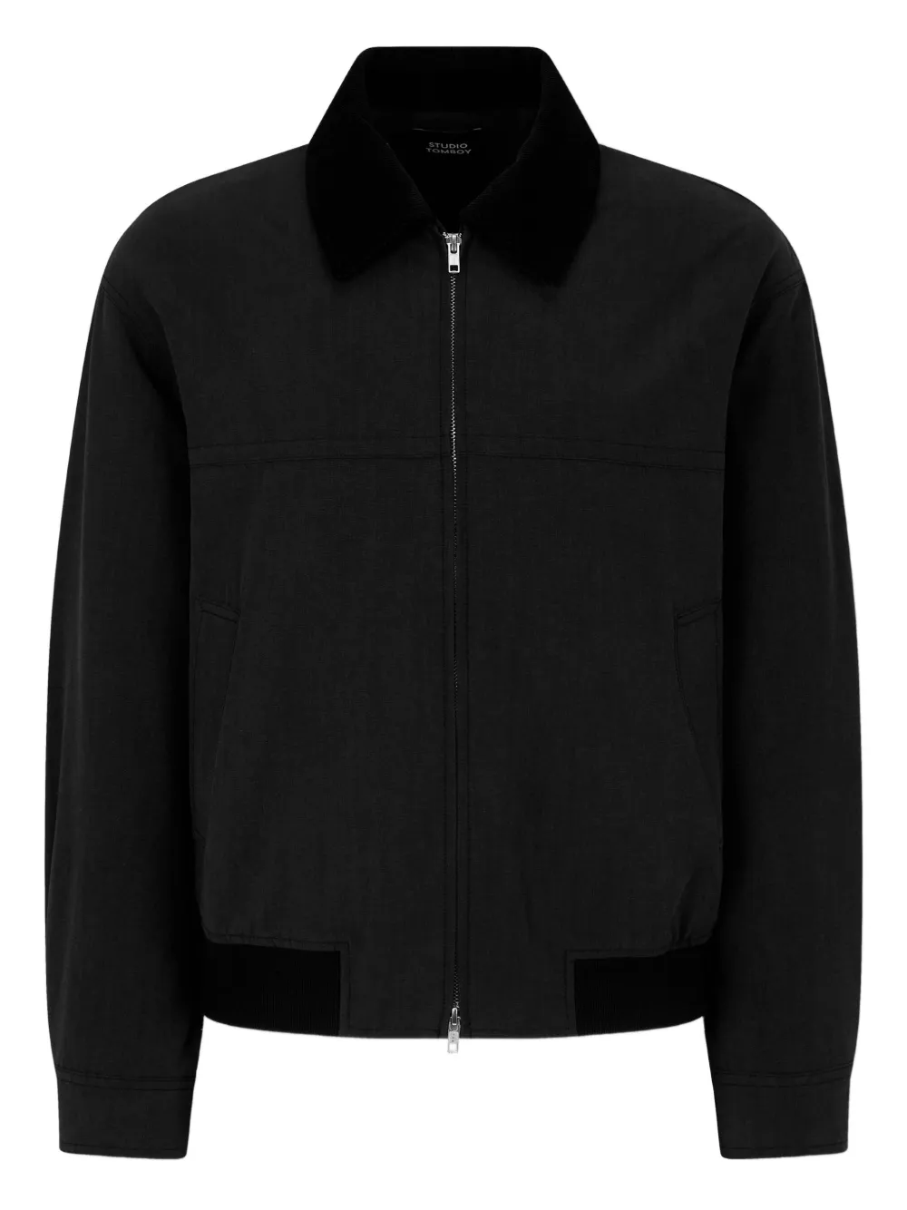 Studio Tomboy Zip-closure Bomber Jacket In Black