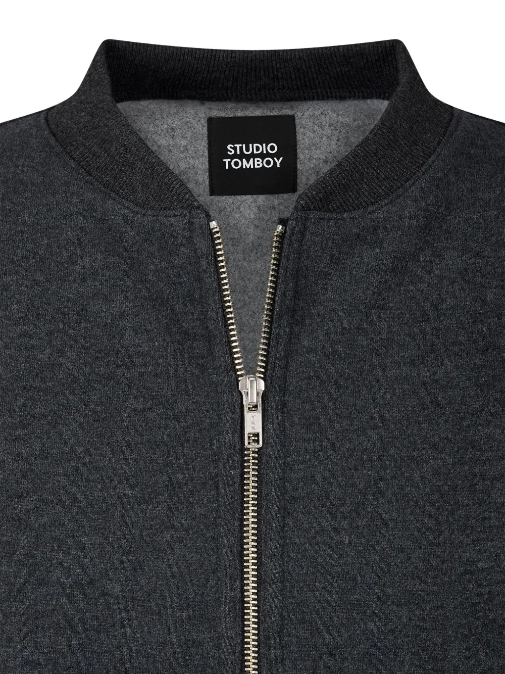Studio Tomboy Zip-closure Bomber Jacket In Gray