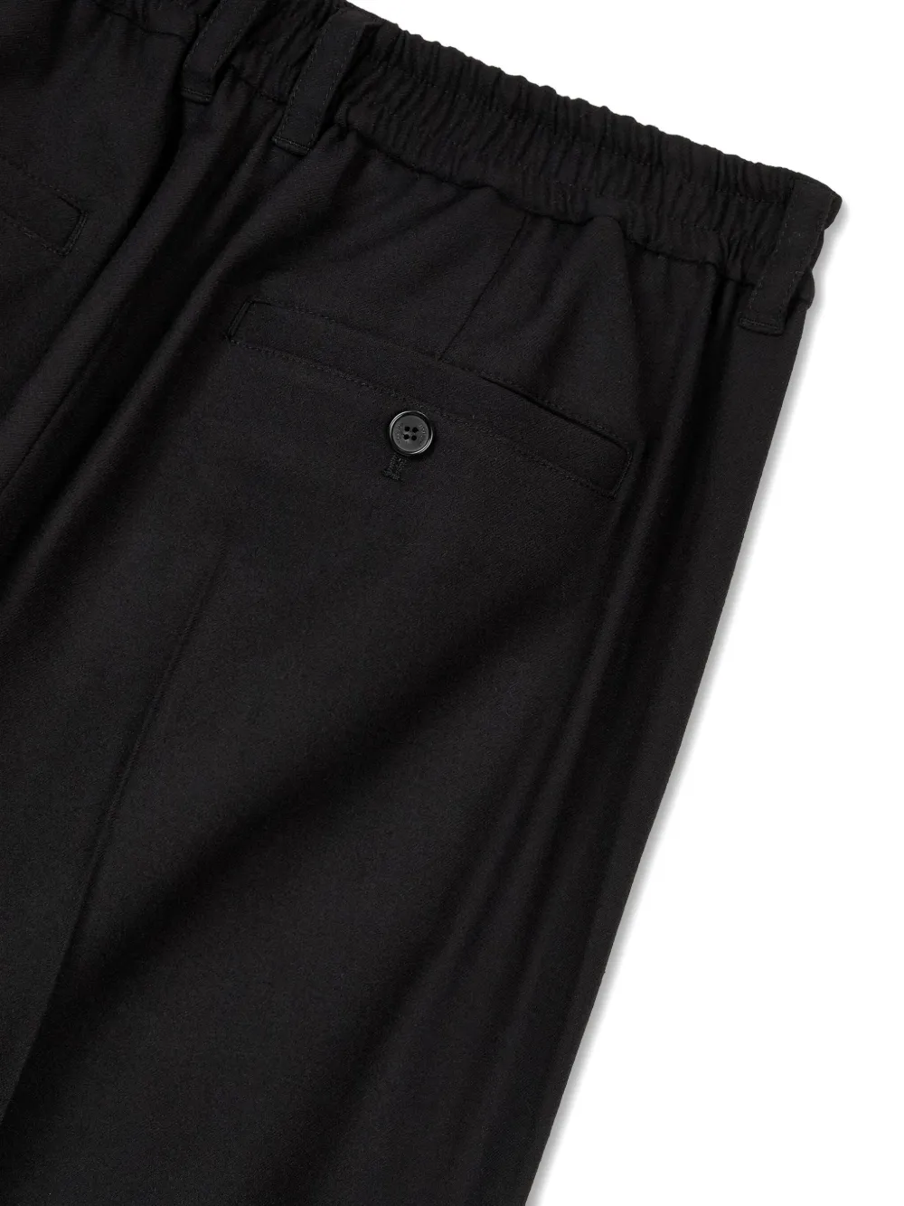  Tomboy Button Fastening Pleated Trousers - Black 