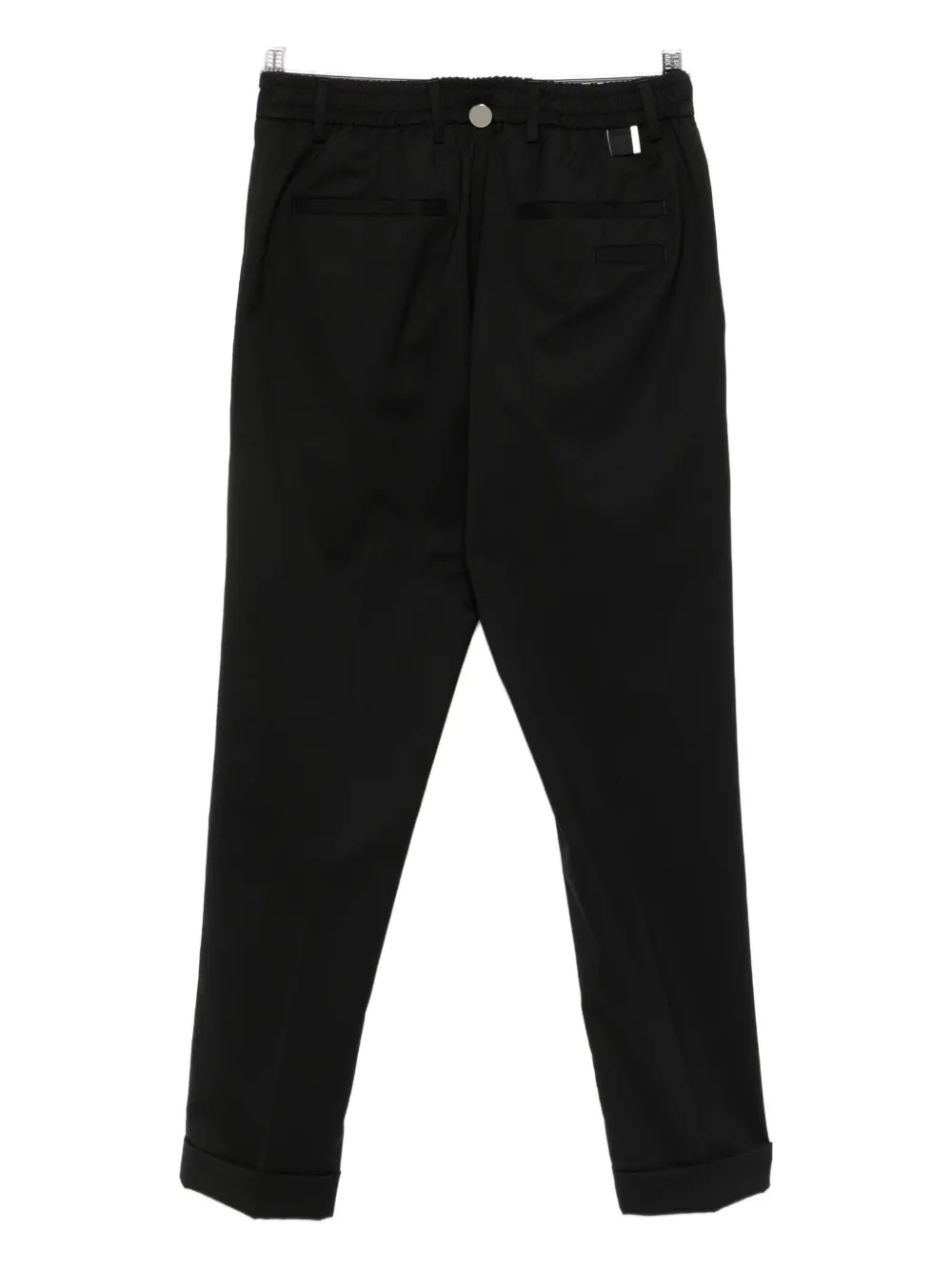 Low Brand pleated straight-leg trousers - Zwart