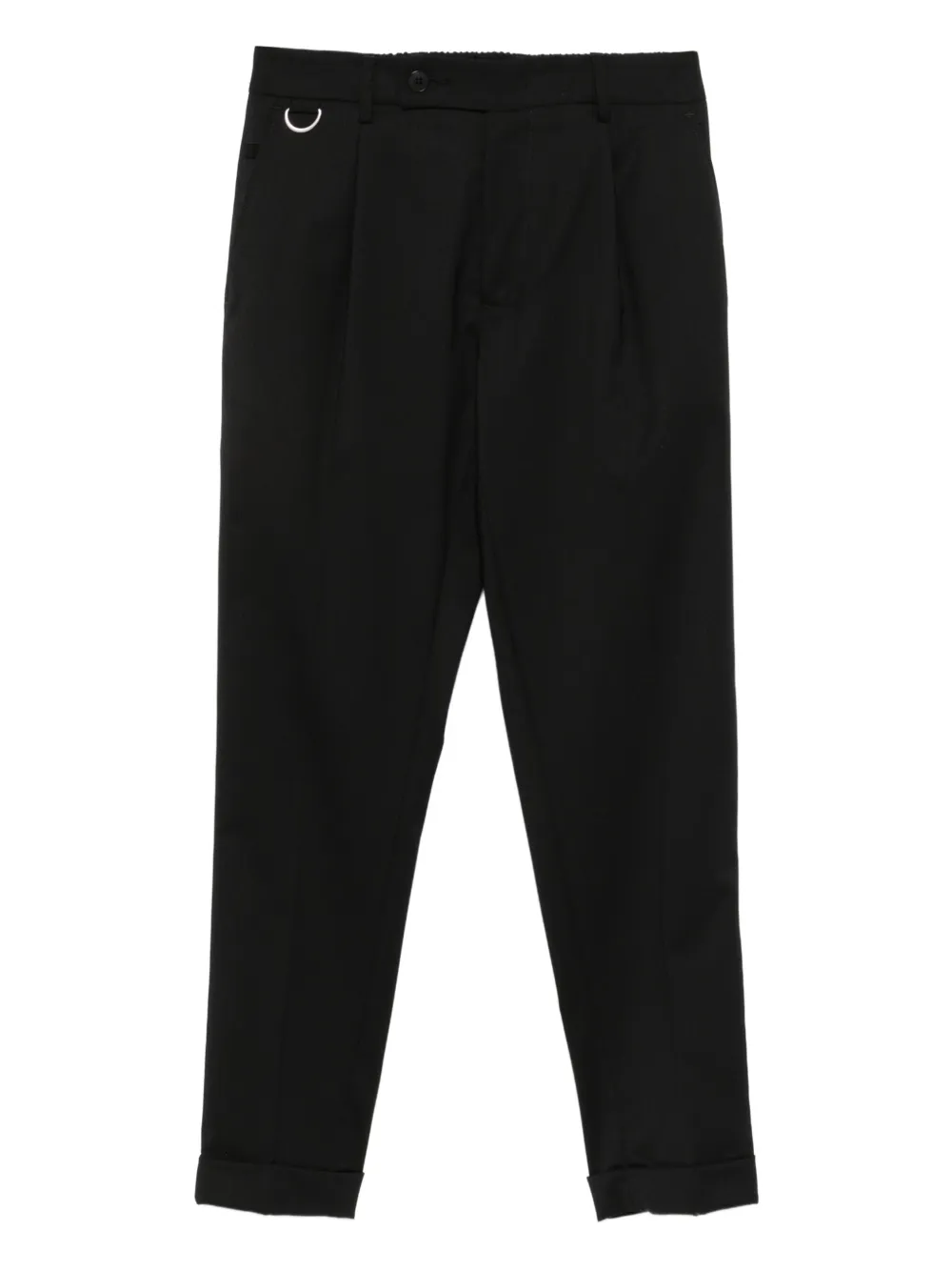 Low Brand pleated straight-leg trousers - Nero