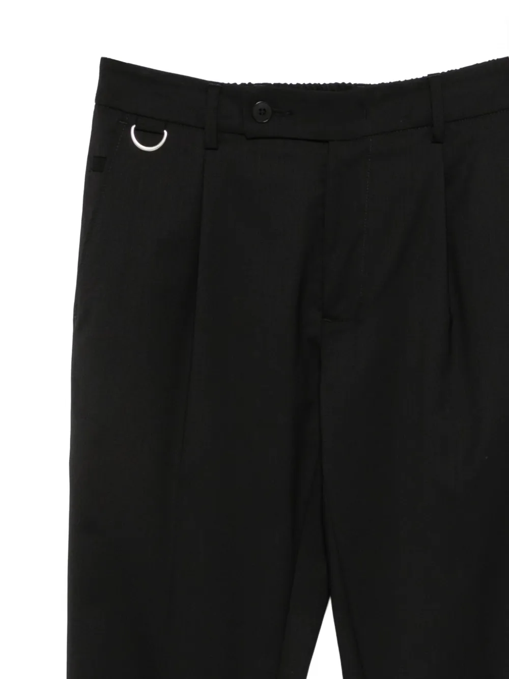 Low Brand Straight plooibroek Zwart