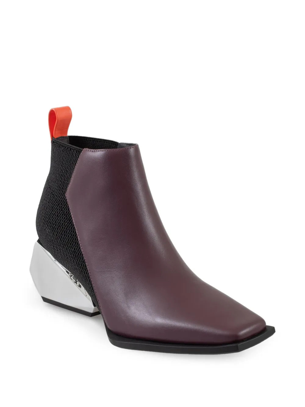 United Nude 60 mm Ricky Mid laarzen met geometrische hak en vierkante neus Paars