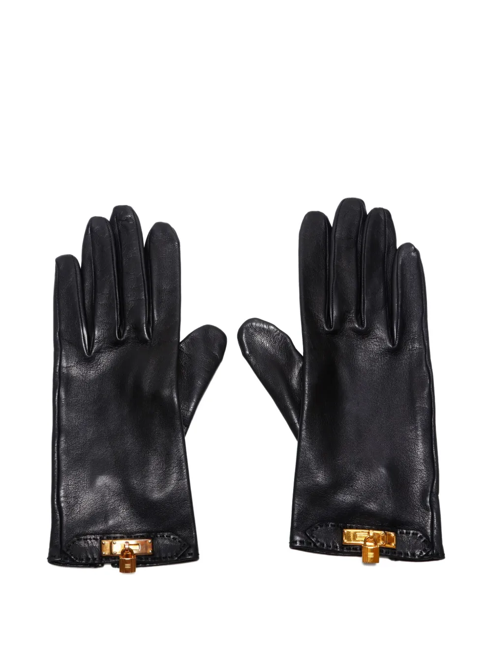 Hermès Pre-Owned 2000s Kelly leather gloves | Black | Image 1