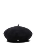 CHANEL Pre-Owned 1998 wool beret - Blue