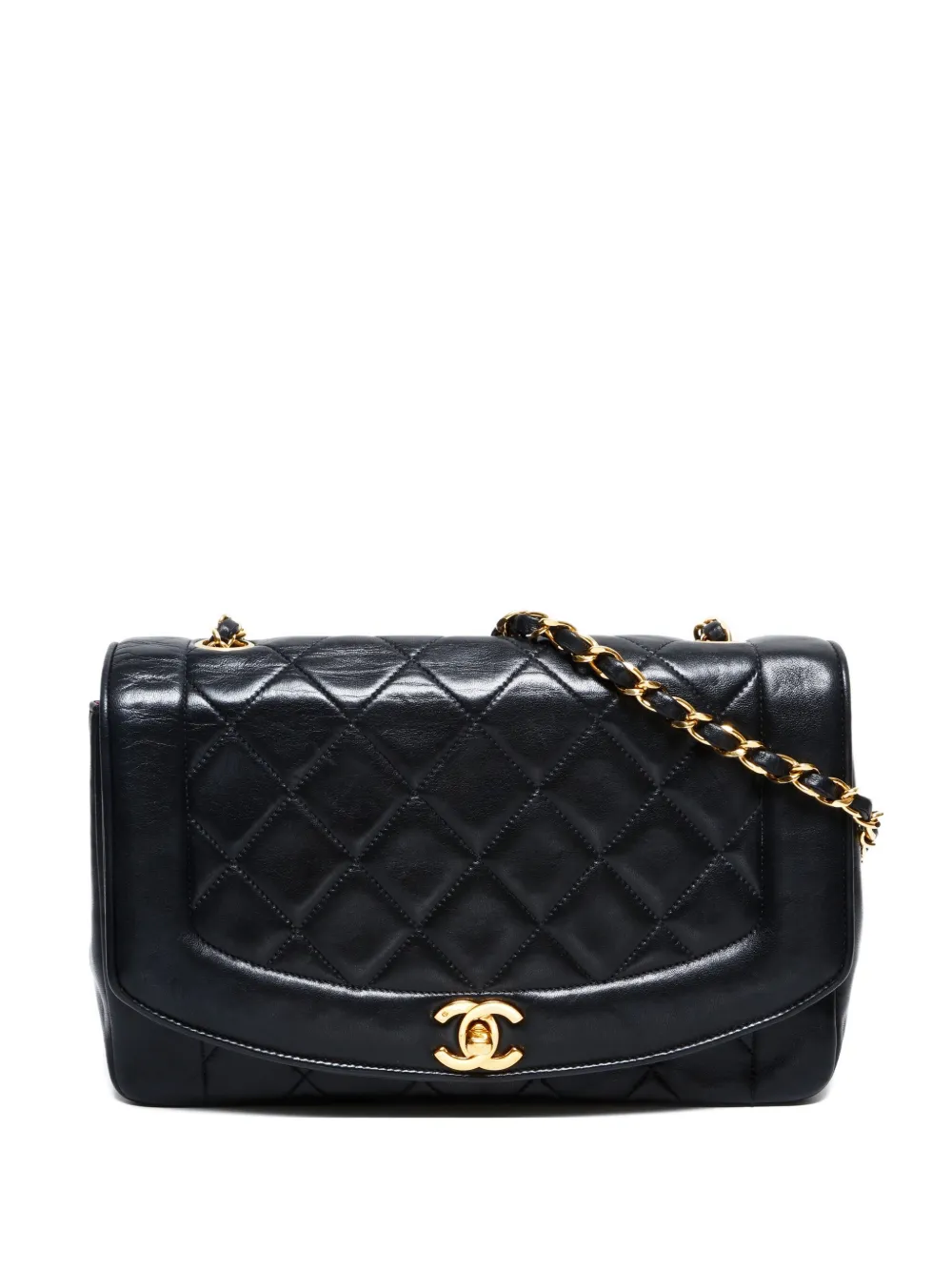 CHANEL Pre-Owned 1991-1994 ダイアナ ショルダーバッグ - ブラック CHANEL Pre-Owned 1991-1994 ダイアナ ショルダーバッグ - ブラック