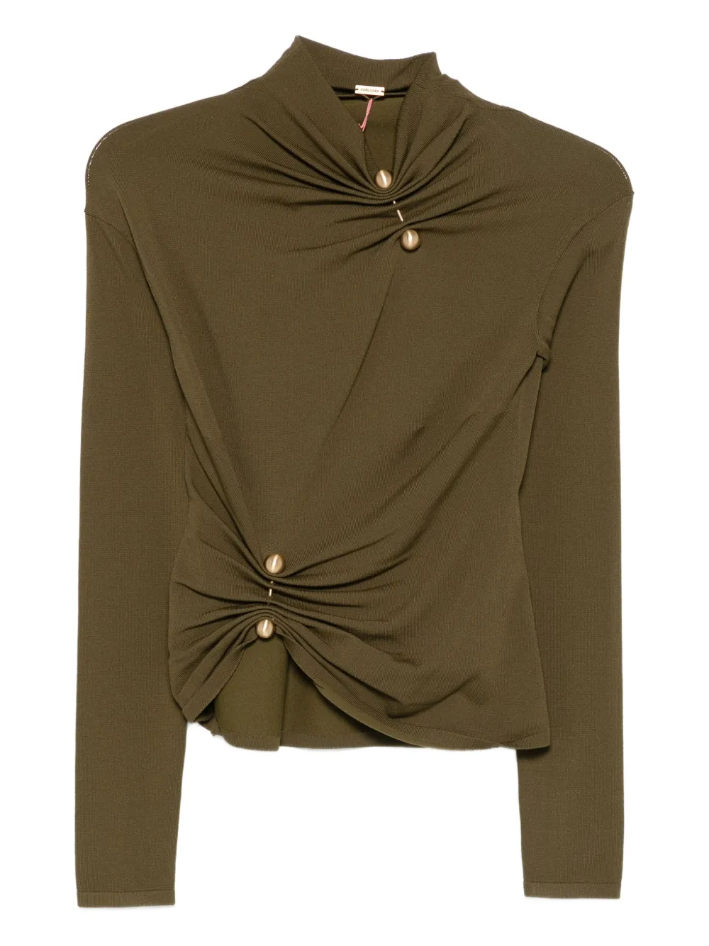 Cult Gaia button-detailing twisted top | Green | Image 1
